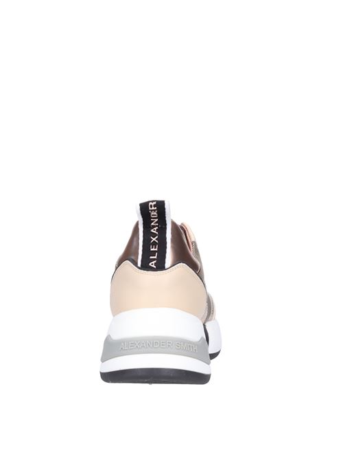 Eco-leather and fabric trainers ALEXANDER SMITH | ALESMI301201BEIGE-RAME