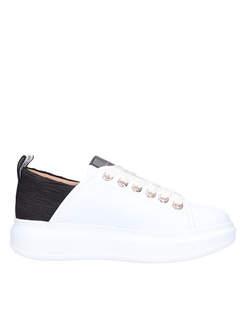 Leather and fabric trainers ALEXANDER SMITH | E2D 28WBK WEMBLEYBIANCO-NERO