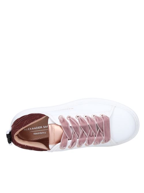 Leather and textile sneakers ALEXANDER SMITH | ED1 18WRS WEMBLEYBIANCO-ROSA