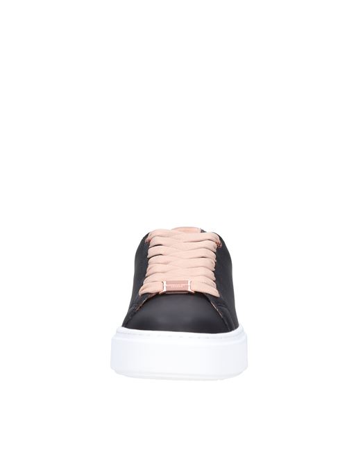 Leather and faux leather trainers ALEXANDER SMITH | N1D 02BCP LONDONNERO-ROSA