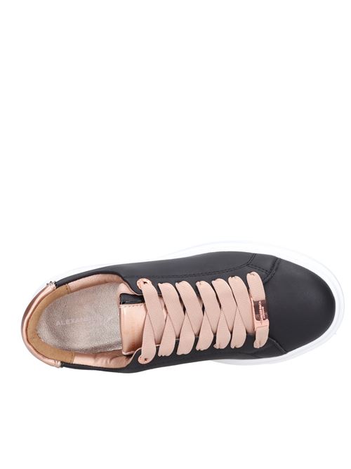 Leather and faux leather trainers ALEXANDER SMITH | N1D 02BCP LONDONNERO-ROSA