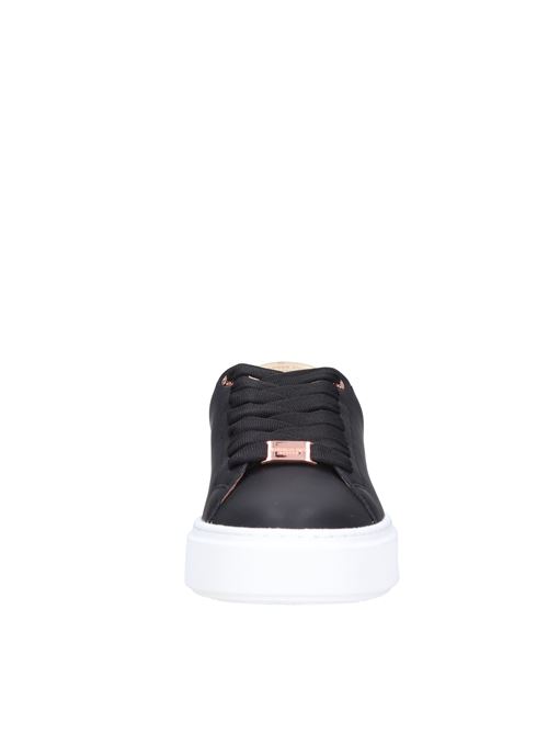 Leather and faux leather trainers ALEXANDER SMITH | N1D 02BGB LONDONNERO-ORO