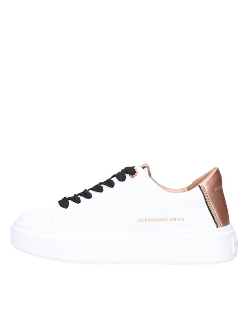 Leather and faux leather sneakers ALEXANDER SMITH | N1D 02WCP LONDONBIANCO-RAME