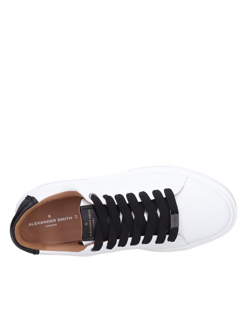 Leather and faux leather sneakers ALEXANDER SMITH | N1U 10WBK LONDONBIANCO-NERO