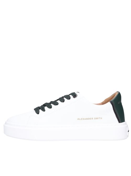 Leather and faux leather sneakers ALEXANDER SMITH | N1U 10WGN LONDONBIANCO-VERDE