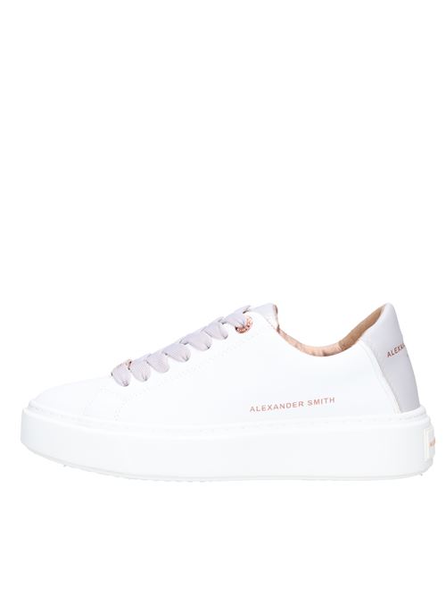 Leather and faux leather sneakers ALEXANDER SMITH | N2D 76WPY LONDONBIANCO-GRIGIO