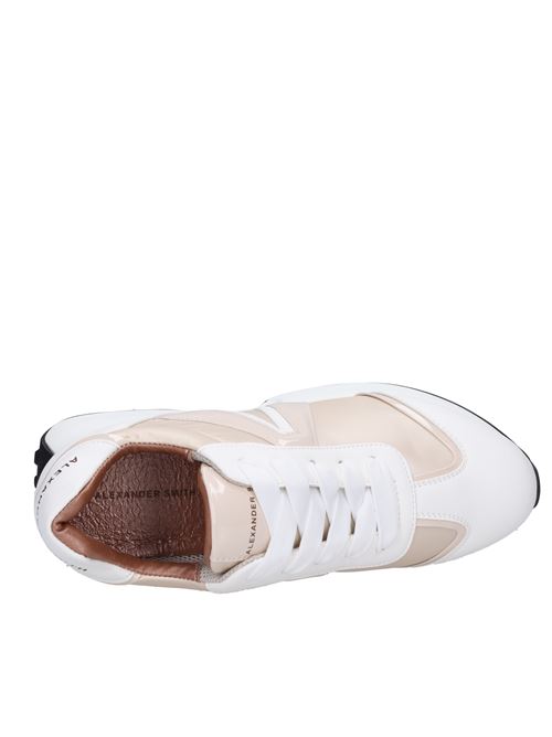 Leather and textile sneakers ALEXANDER SMITH | P2D 95SWT PICCADILLYSABBIA-BIANCO