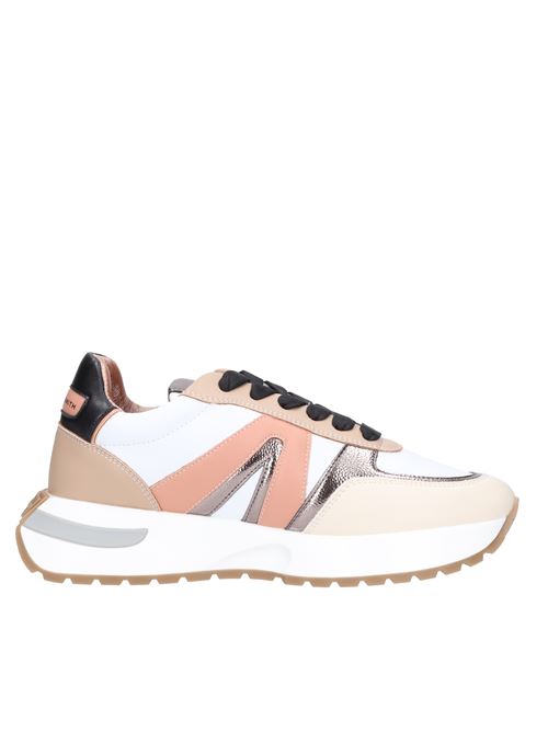 Faux leather trainers ALEXANDER SMITH | S1D 61WST HYDEBIANCO-SABBIA-RUGGINE