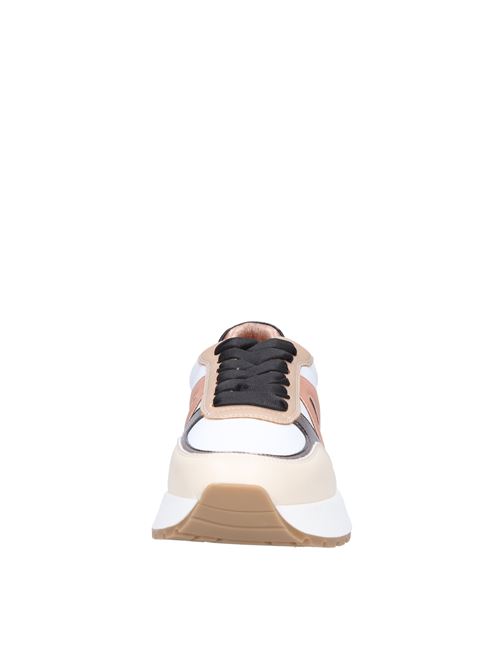 Faux leather trainers ALEXANDER SMITH | S1D 61WST HYDEBIANCO-SABBIA-RUGGINE