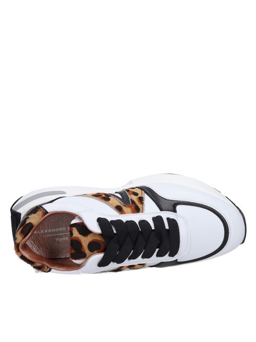 Faux leather and fabric trainers ALEXANDER SMITH | S1D 68MAC HYDEMAC SABBIA