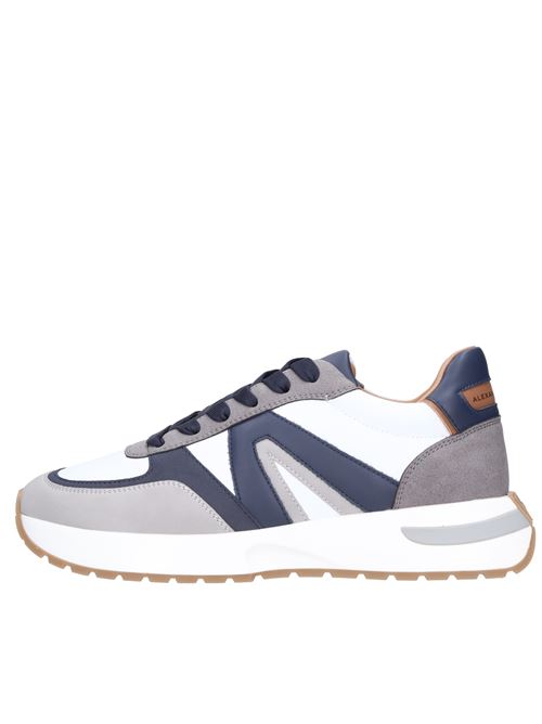 Fabric suede and faux leather sneakers ALEXANDER SMITH | S1U 90WBL HYDEBIANCO-BLU