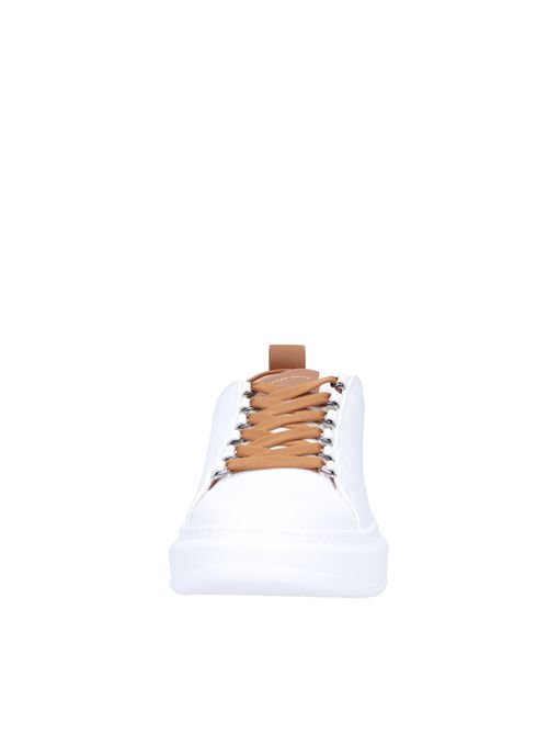 Leather and faux leather sneakers ALEXANDER SMITH | W1U 80WCN WEMBLWYBIANCO-COGNAC