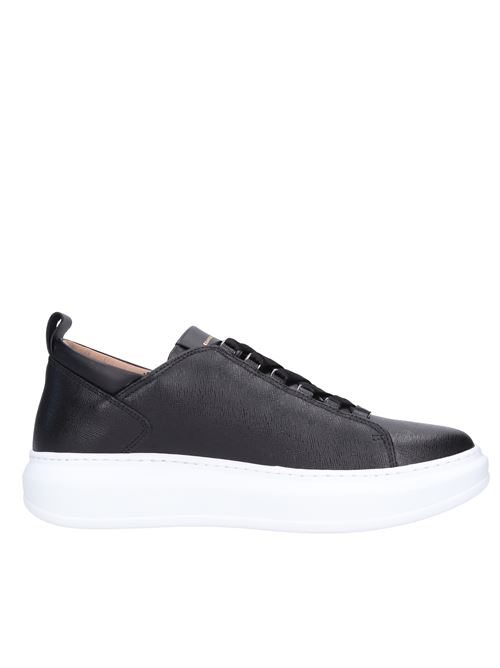 Leather and faux leather sneakers ALEXANDER SMITH | W1U 84BLK WEMBLEYNERO