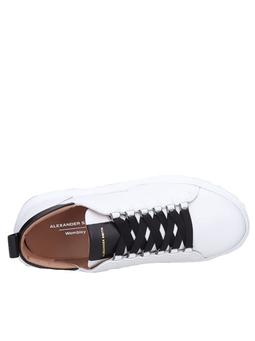 Leather and faux leather sneakers ALEXANDER SMITH | W1U 84WBK WEMBLEYBIANCO-NERO