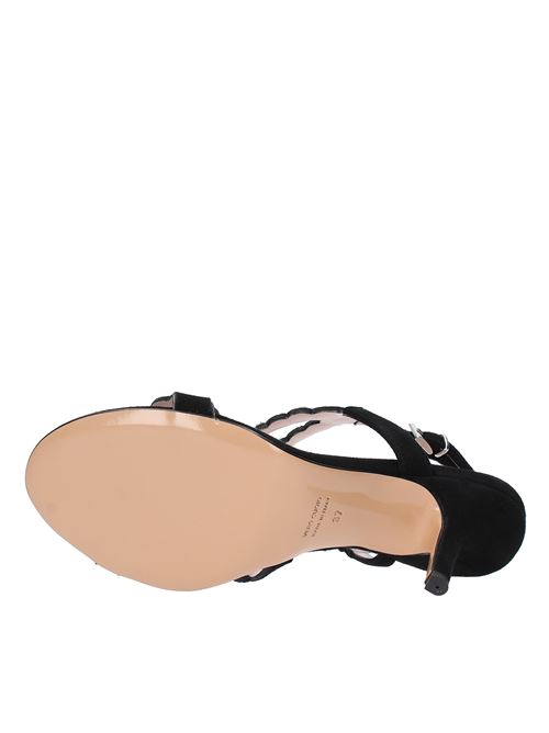 Suede and rhinestone sandals ANNA F. | 3260NERO