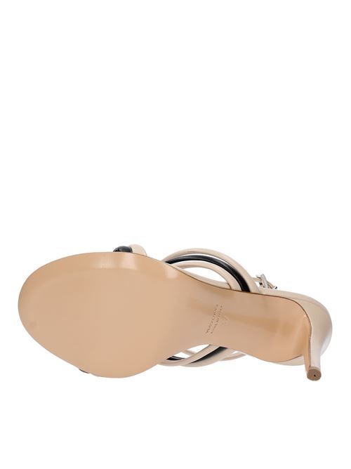 Nappa leather sandals ANNA F. | 3672 NAPPAGESSO-NERO