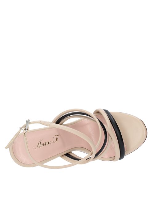 Nappa leather sandals ANNA F. | 3672 NAPPAGESSO-NERO