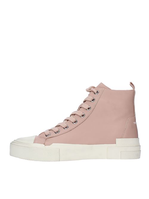 GHIBLY BIS high trainers in leather ASH | GHIBLY BISPINKSALT