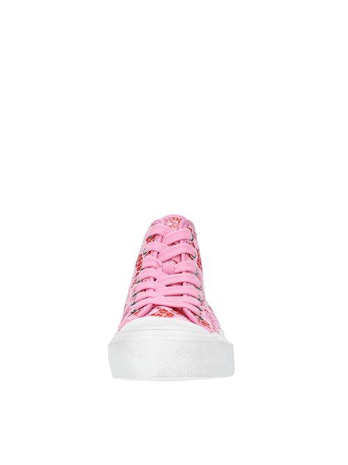 GHIBLY LACE high trainers in fabric ASH | GHIBLY LACE MESHTANTO-ROSA