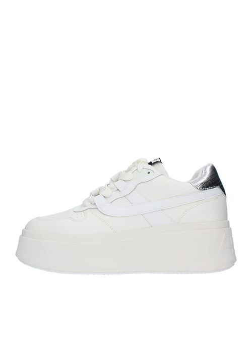 Sneakers modello MATCH in pelle ASH | MATCHPELLE BIANCO-ARGENTO