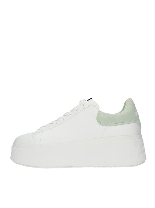 Leather trainers model MOBY ASH | MOBY BE KINDBIANCO-VERDE