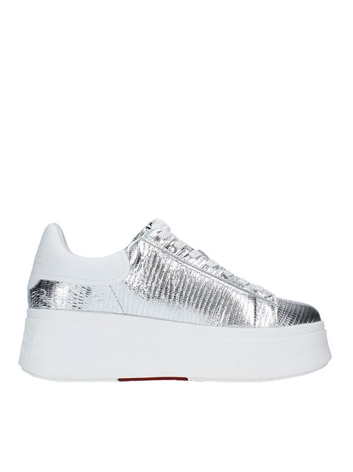 Sneakers modello MOBY in pelle ASH | MOBYARGENTO-BIANCO