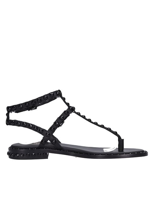 Flat thong sandals in leather ASH | PAROS BISNERO