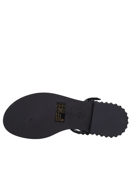Flat thong sandals in leather ASH | PAROS BISNERO