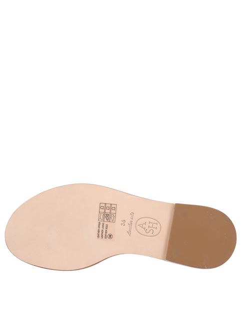 Flat leather sandals ASH | PARTYSKIN