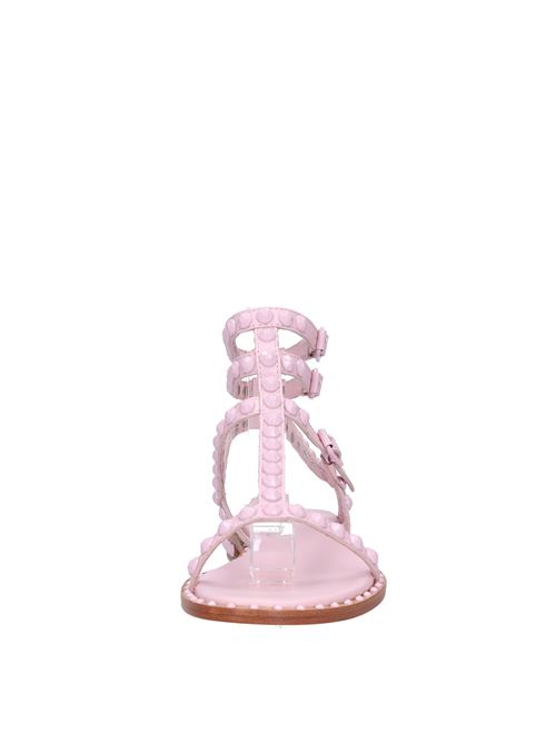 Flat leather sandals ASH | PLAY BISCRYSTAL ROSE
