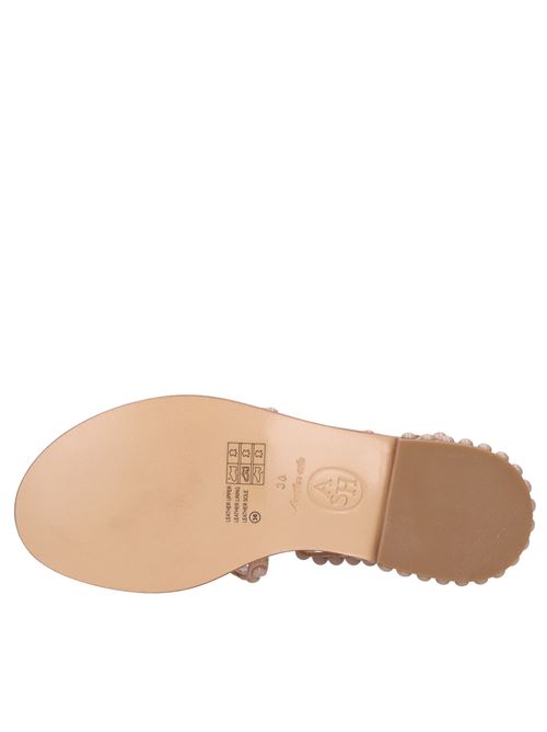 Flat leather sandals ASH | PRECIOUS BISSKIN