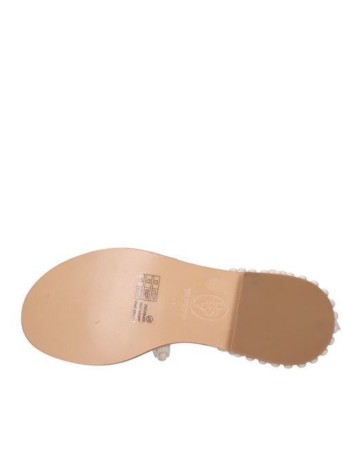 Flat leather sandals ASH | PRECIOUS BISTALC
