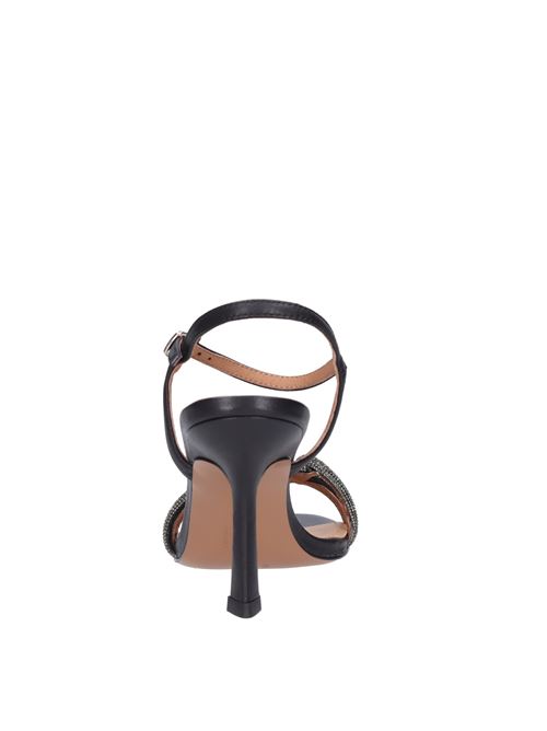 Faux leather and rhinestone sandals BIBI LOU | 599Z10VKNERO