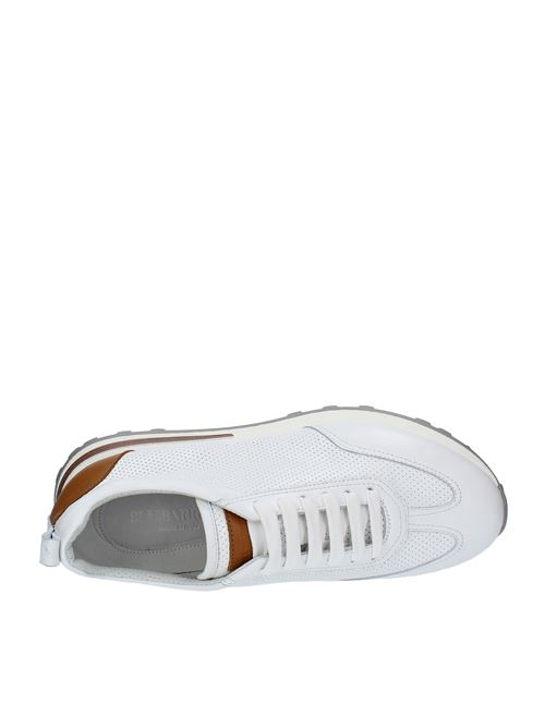 Leather sneakers BLU BARRETT | ROY-002.2BIANCO-MARRONE