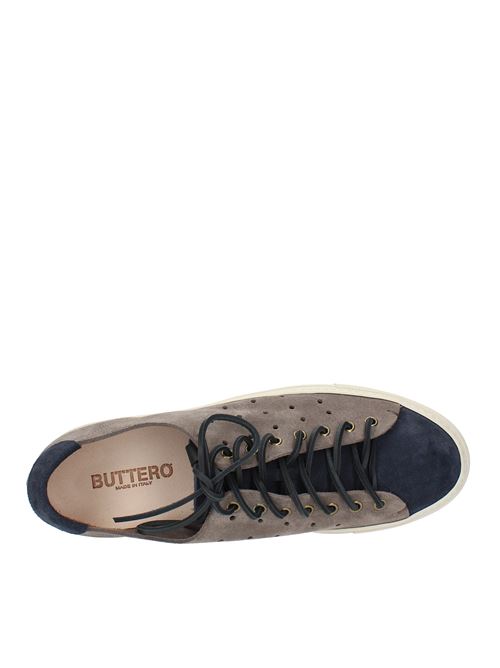 Sneakers in camoscio BUTTERO | B4010GORH-UGGRIGIO-BLU