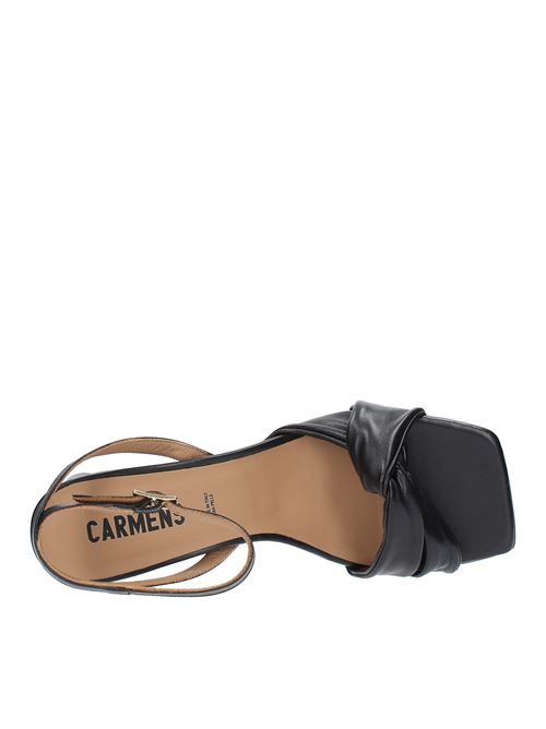 Leather sandals CARMENS | 51210NERO