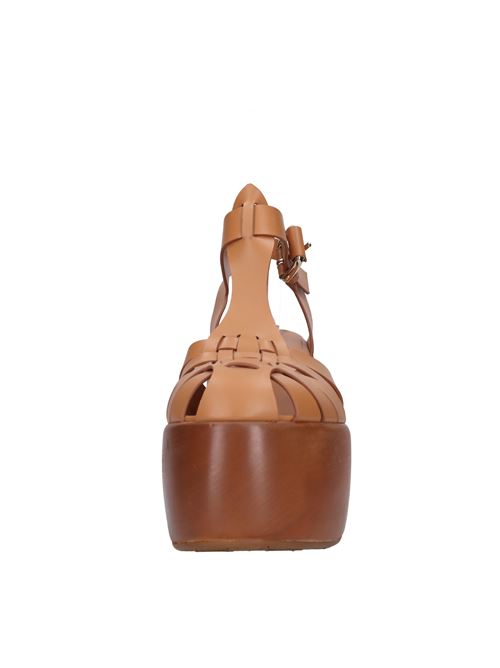 Slingback pumps in leather CASADEI | 1H959V1201NATUR