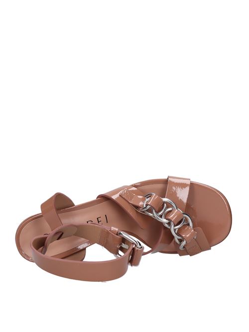 Patent leather sandals CASADEI | 1L141V0801ARENARIA