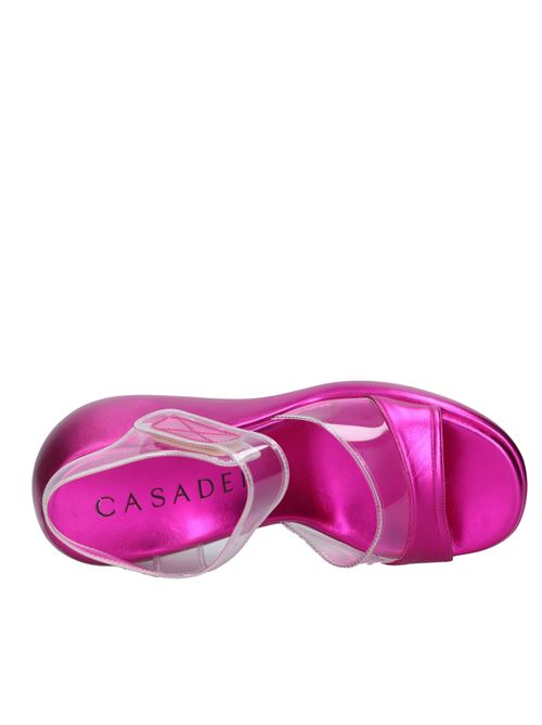Plexi and leather sandals CASADEI | 1L157V0801FUCSIA ELETTRICO