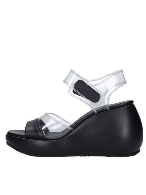 Plexi and leather sandals CASADEI | 1L157V0801NERO
