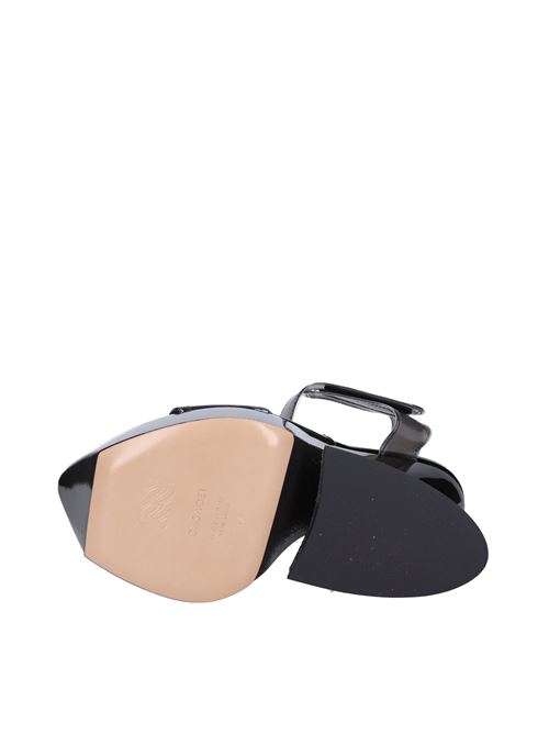 Patent leather and plexi sandals CASADEI | 1L158V150TNERO