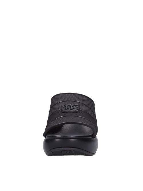 Leather and rubber wedge mules CASADEI | 1M903V0801NERO
