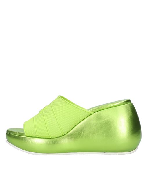 Leather and rubber wedge mules CASADEI | 1M903V0801SPIRULINA