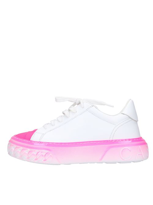 Leather sneakers CASADEI | 2X938V0201BIANCO-SHOCKING PINK