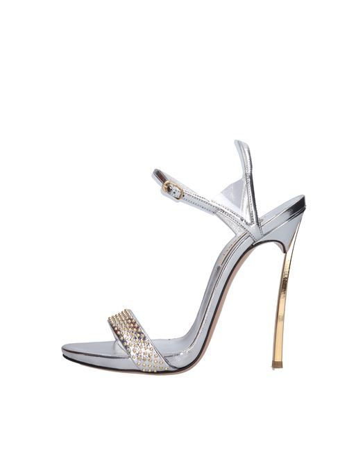 Leather and studded sandals CASADEI | CASA1000ARGENTO