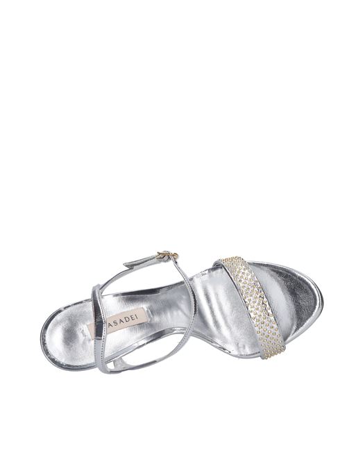 Leather and studded sandals CASADEI | CASA1000ARGENTO