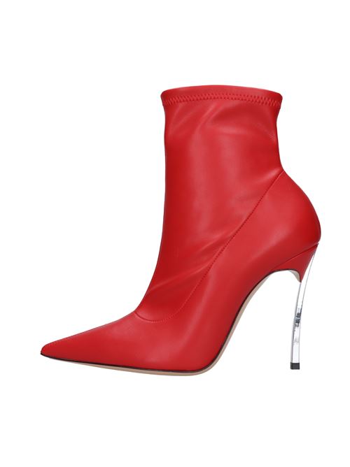 Elasticised leather ankle boots CASADEI | CASA108ROSSO