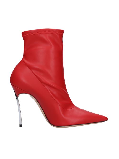 Elasticised leather ankle boots CASADEI | CASA108ROSSO