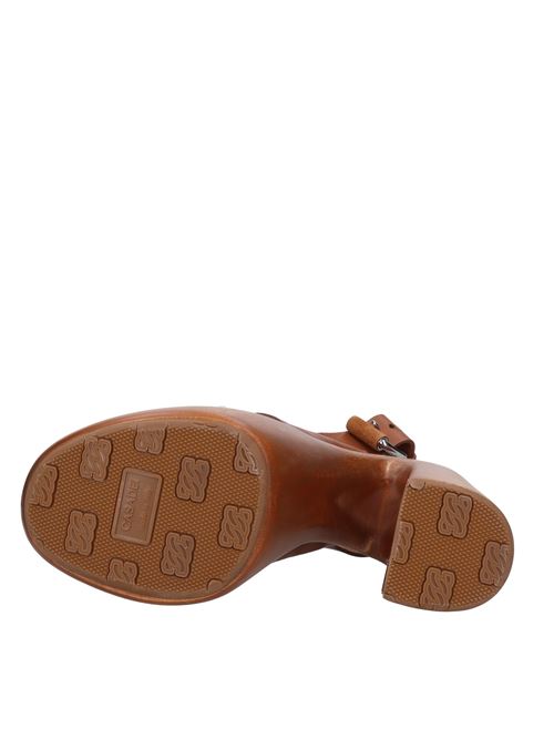 Sandali in pelle e camoscio CASADEI | CASA128MARRONE