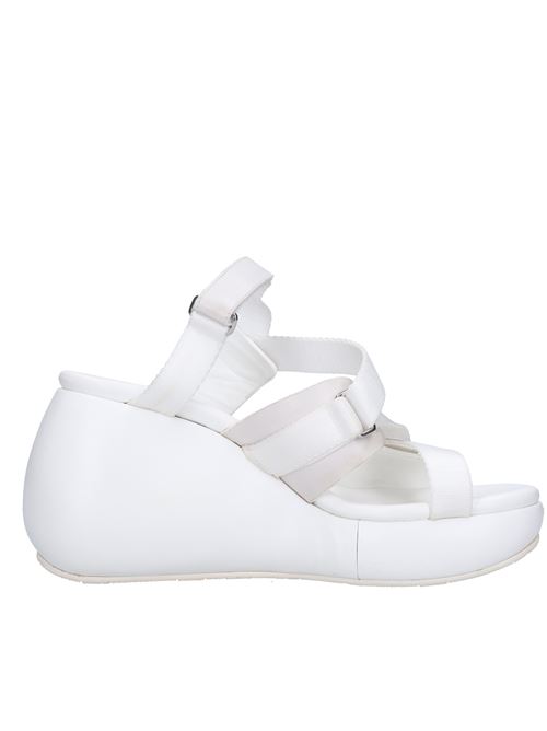 Fabric and leather wedge mules CASADEI | CASA133BIANCO